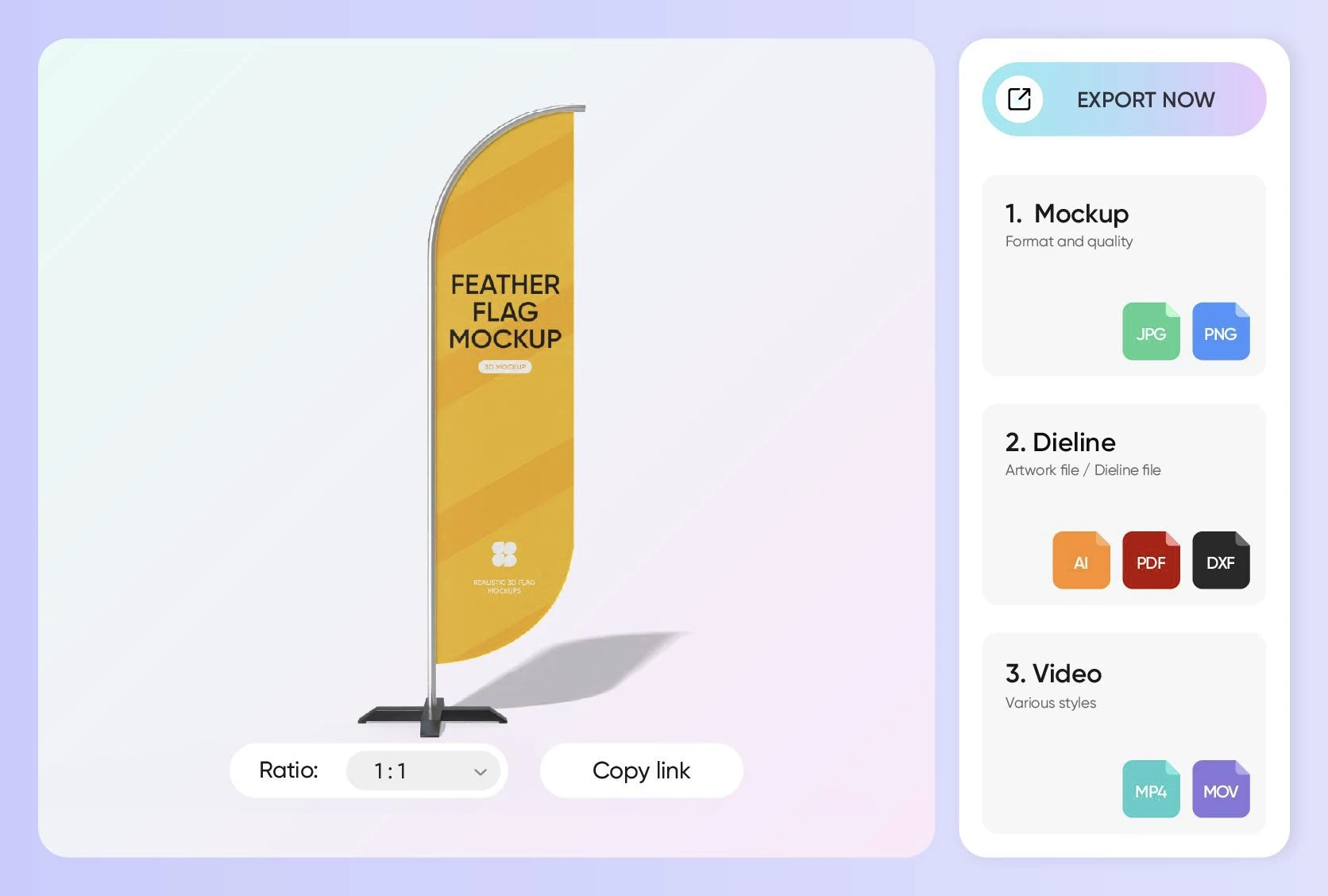 High-quality exports for different needs