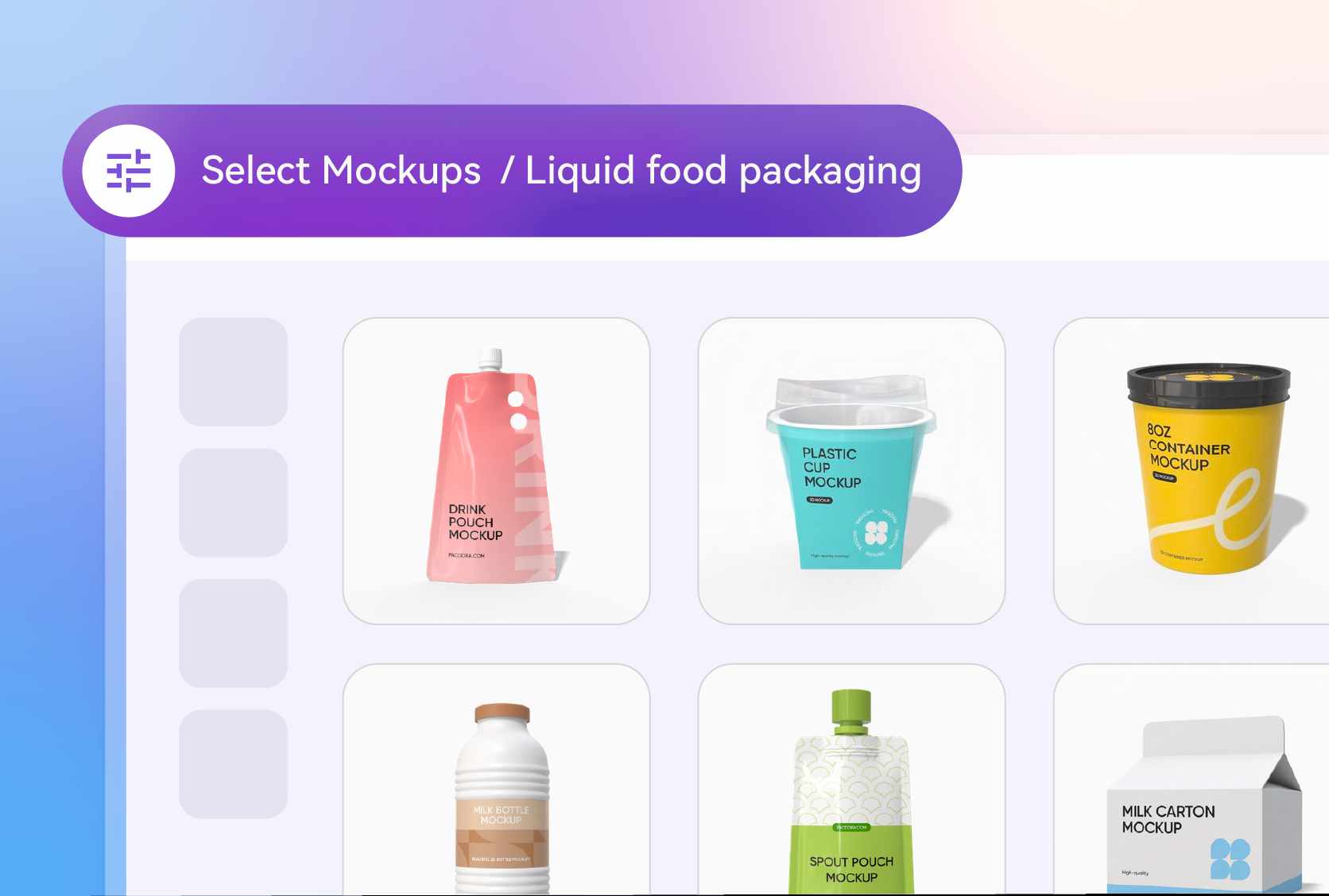 Choose versatile styles for liquid products