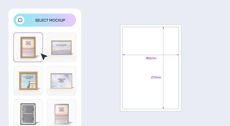 Step 1: Choose a wall art mockup