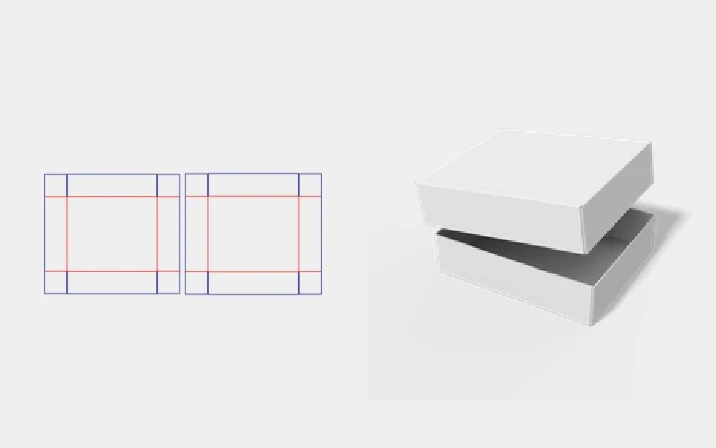 Perfume box with lid