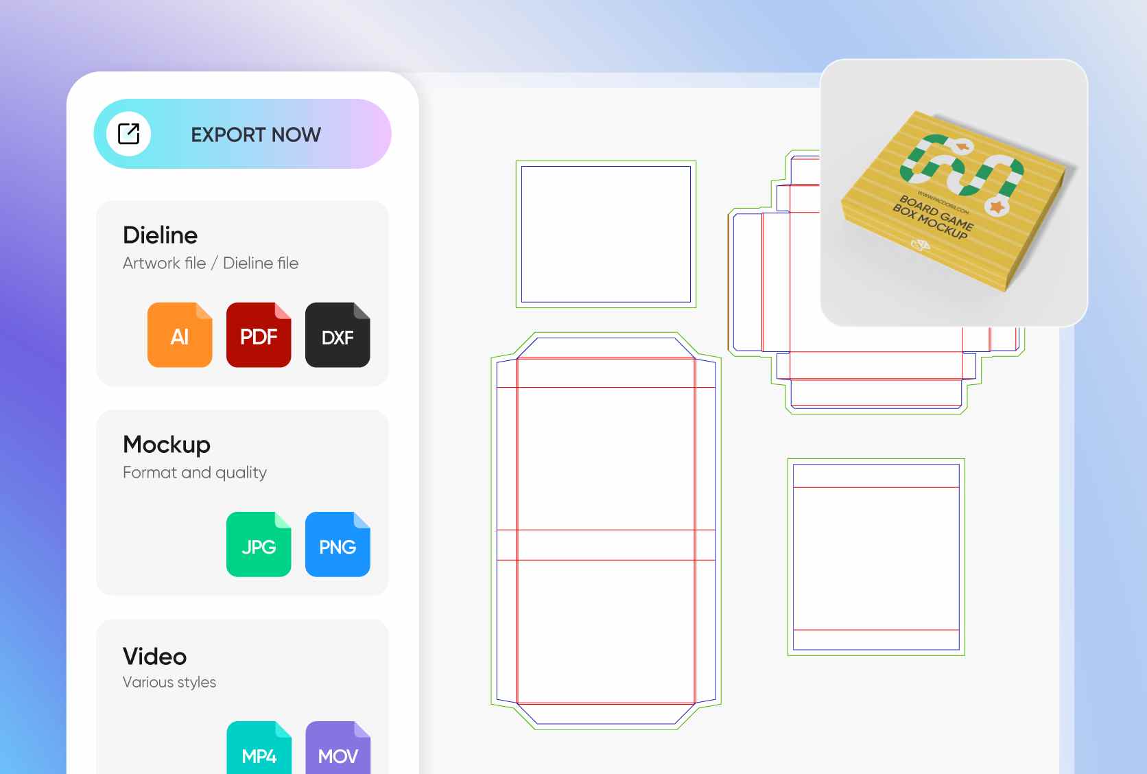 Showcase your packaging box with eye-catching clarity