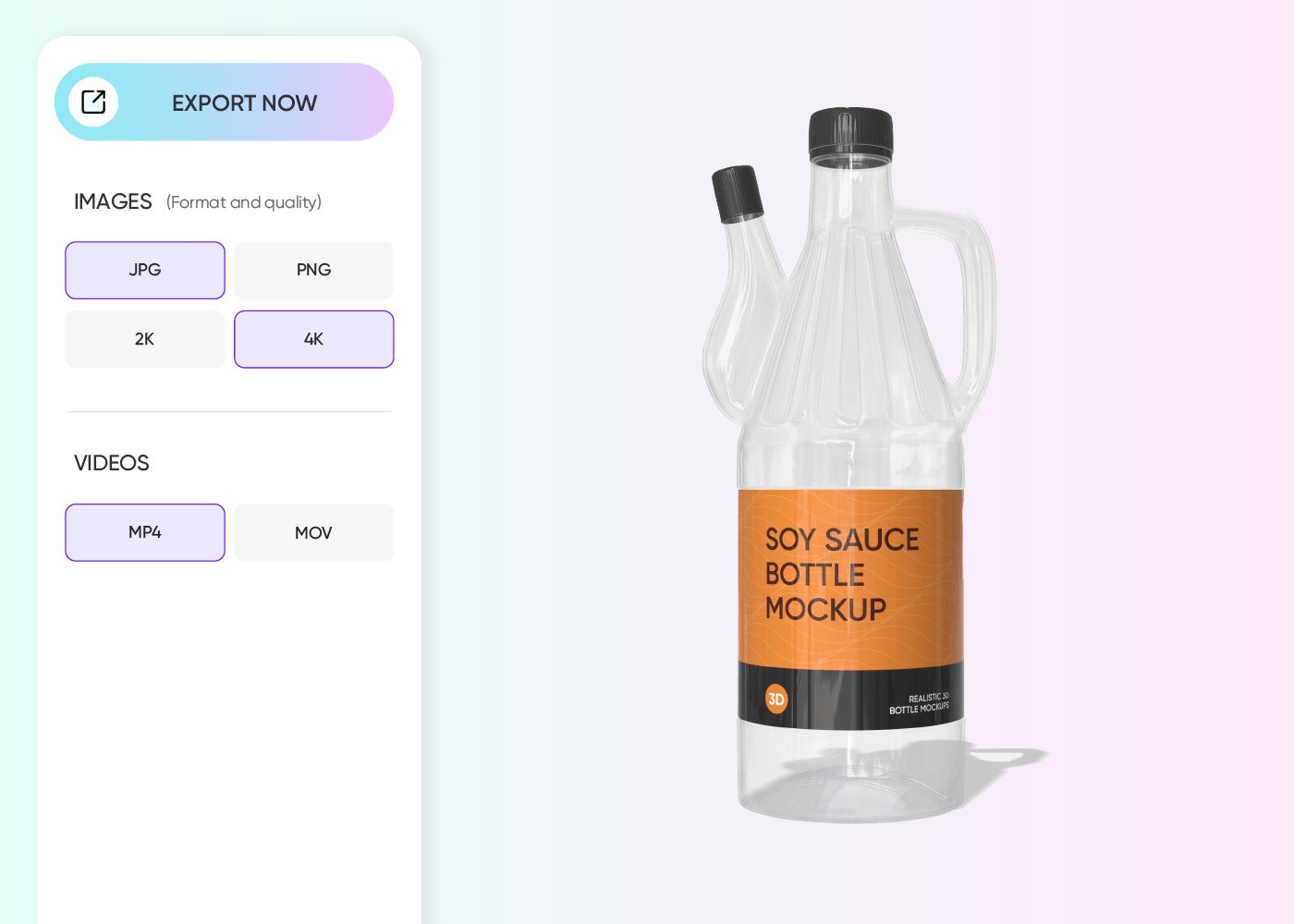 Export your creation