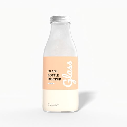 450ml juice bottle mockup