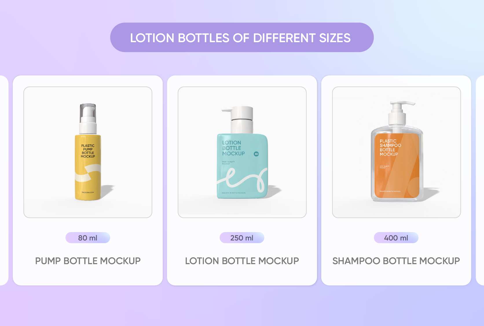 Capacity options to suit every lotion type