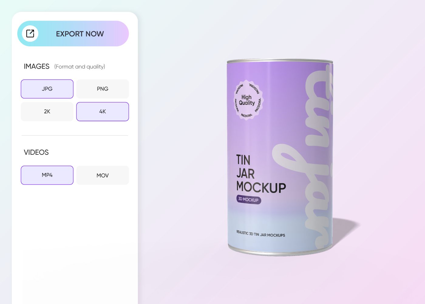 Step 3: Download your soup packaging design