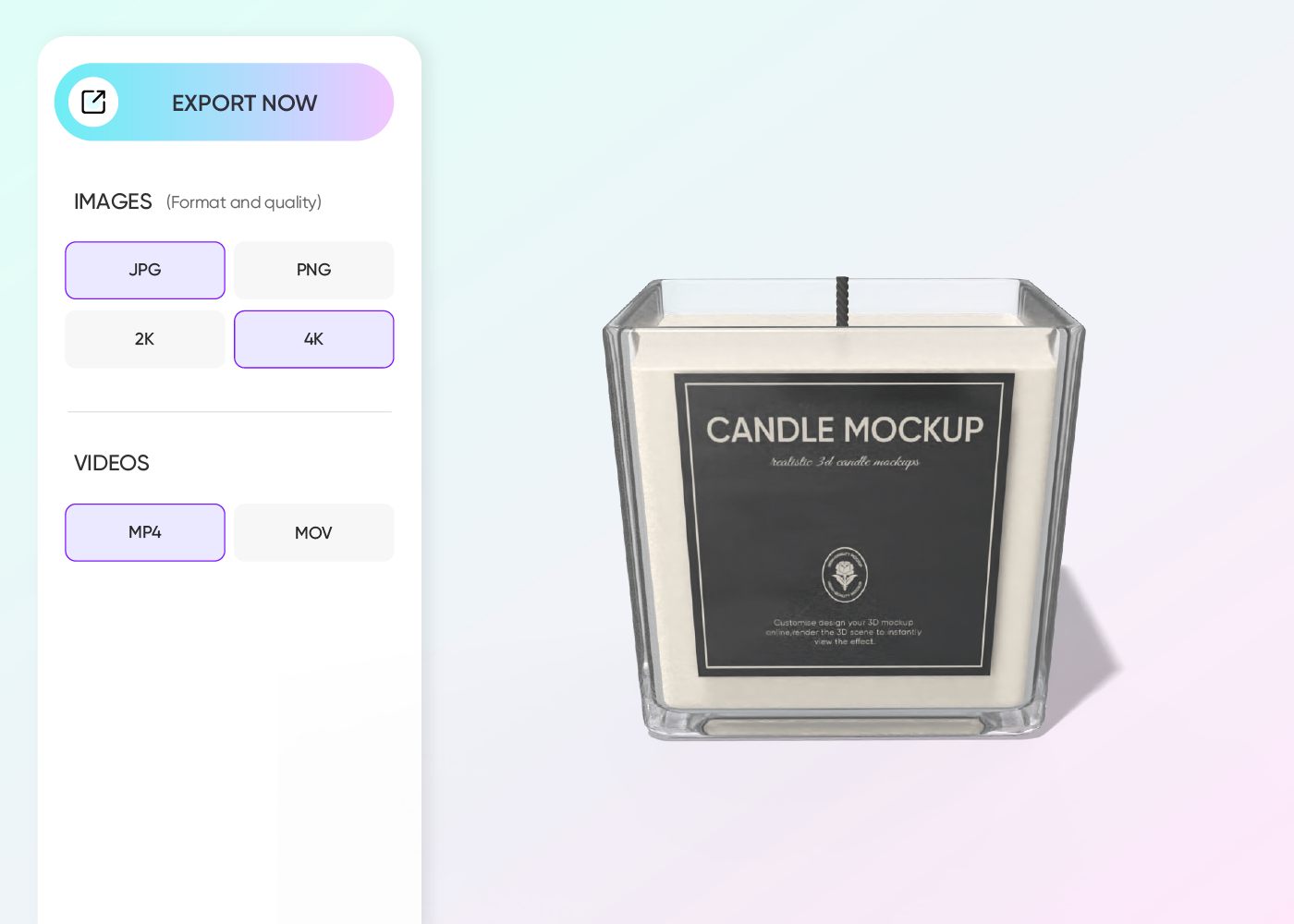 Download your candle design