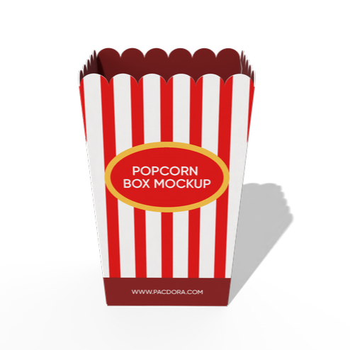 Popcorn box mockup