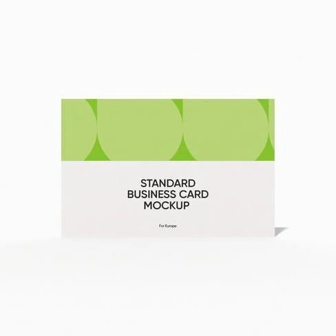 Standard business card mockup