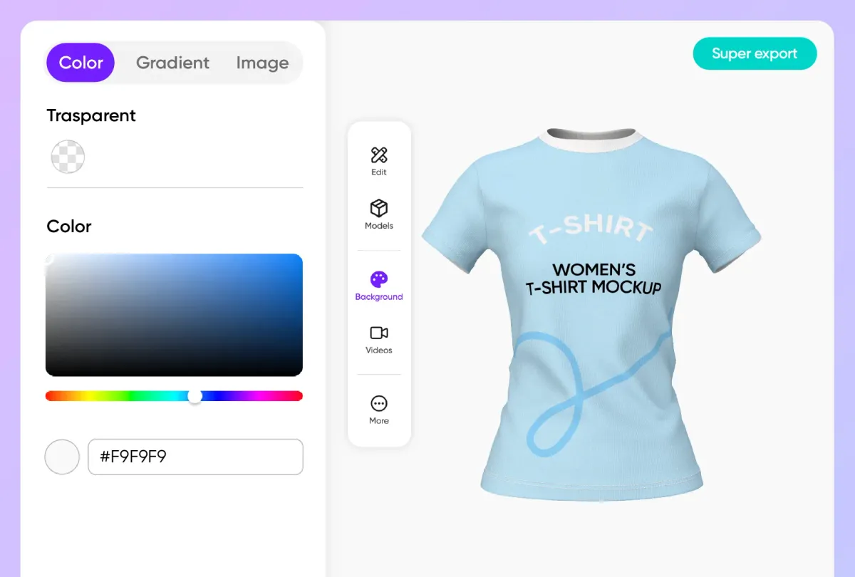 Multiple color options for your T-shirts