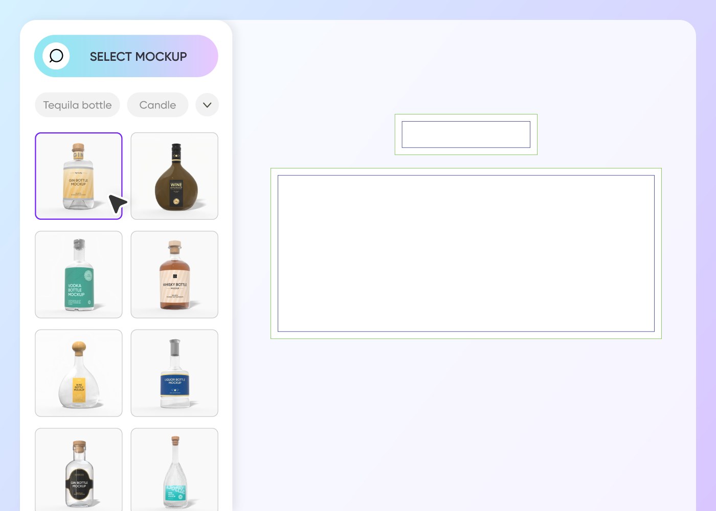 Step 1: Select a bottle silhouette
