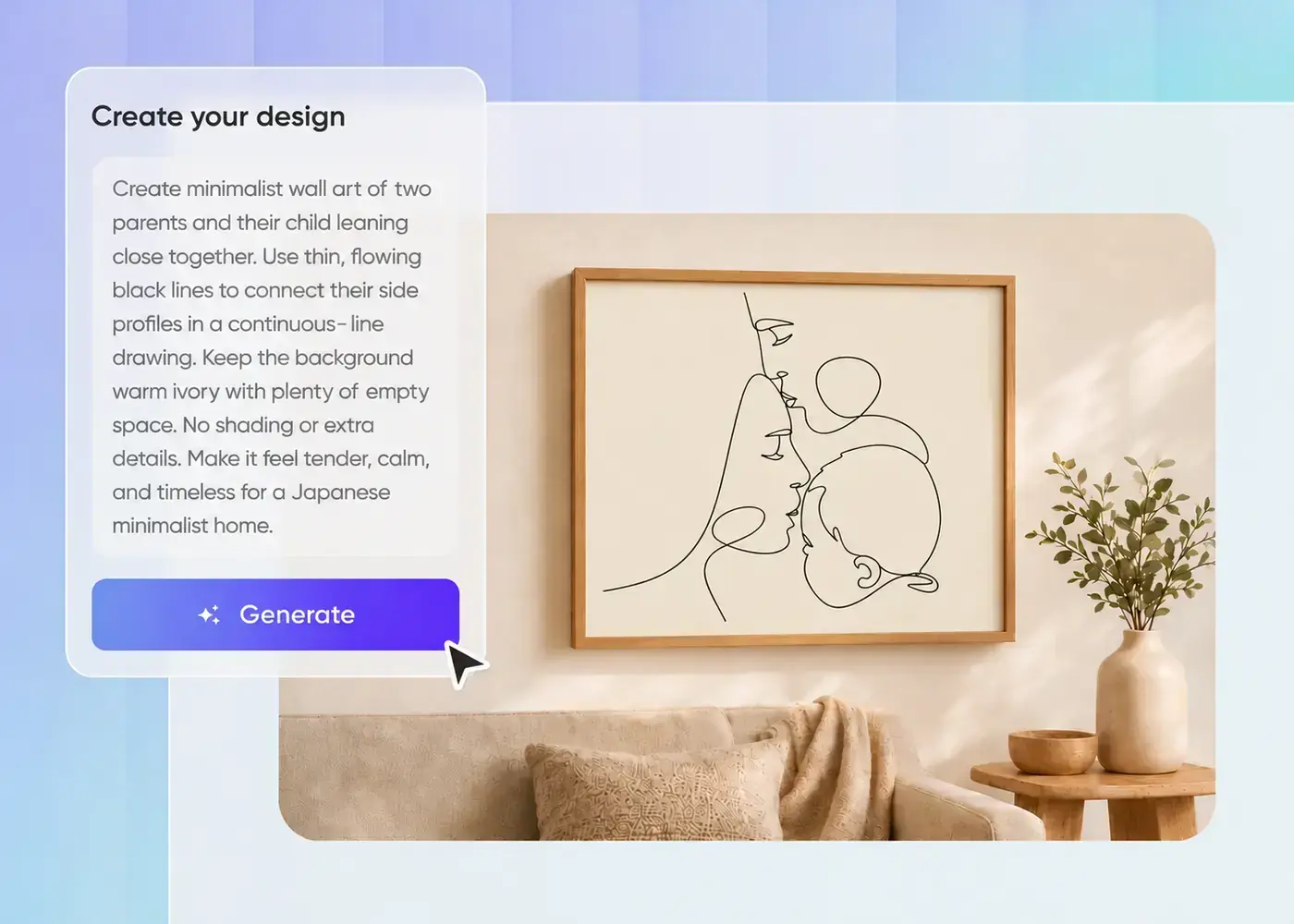 Step 1: Describe or upload your idea custom-wall-art-describe-or-upload-your-idea