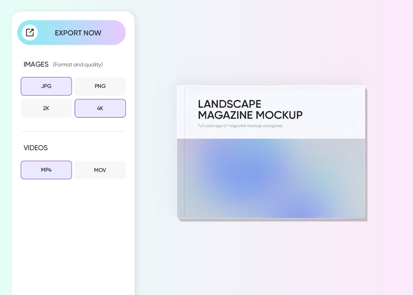Step 3: Download your landscape book design