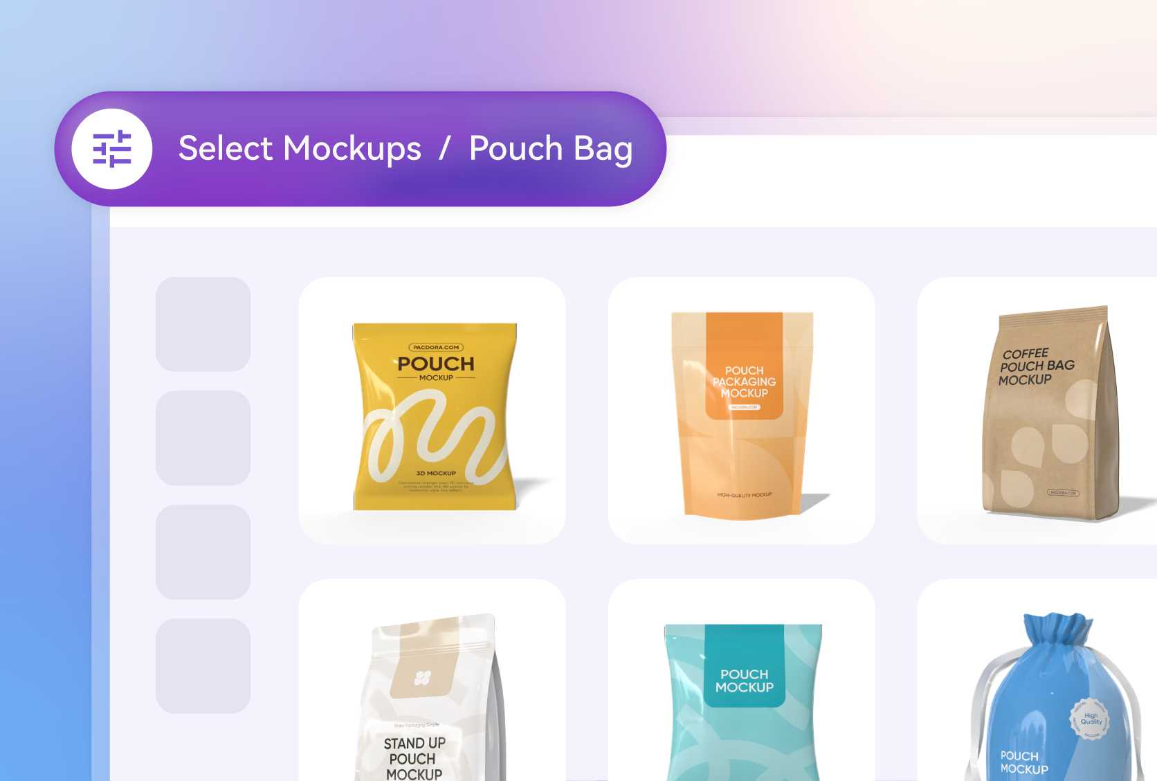 Pouch bag style designed for your product