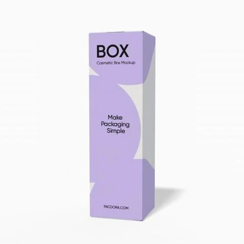 Toothpaste tuck end box mockup