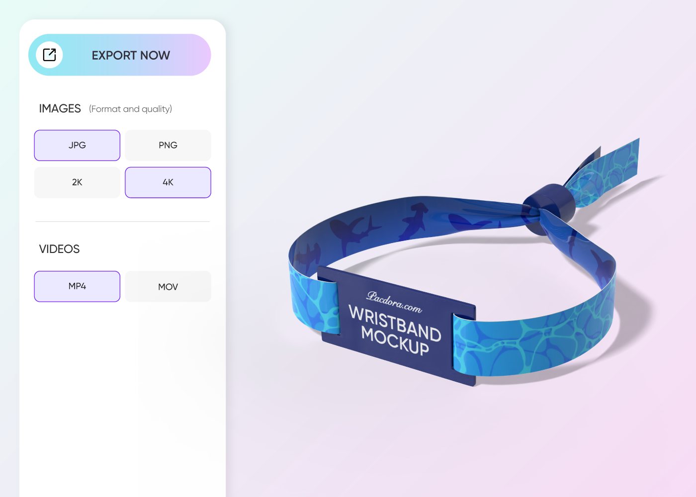 Step 3: Download your wristband design