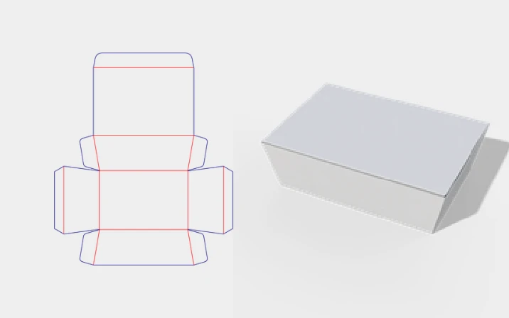 Printable shallow box template