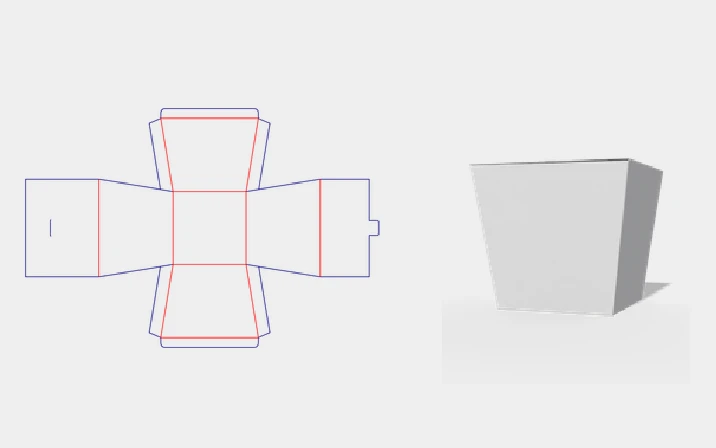 Fast food container packaging