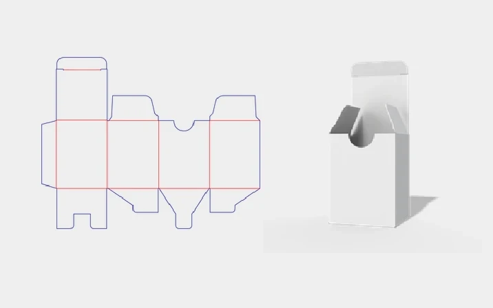 Blind buttonhole box template