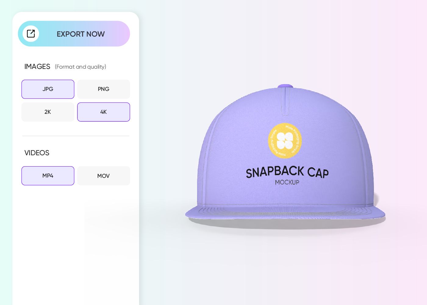 Step 3: Download your snapback design