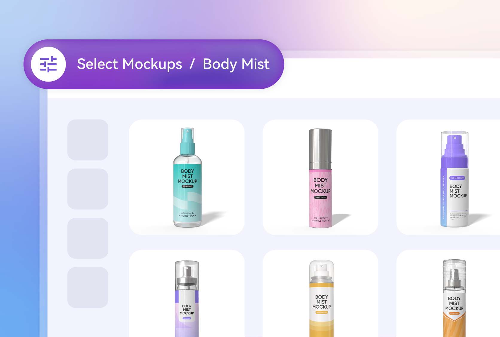 Show off your scent with stylish bottles