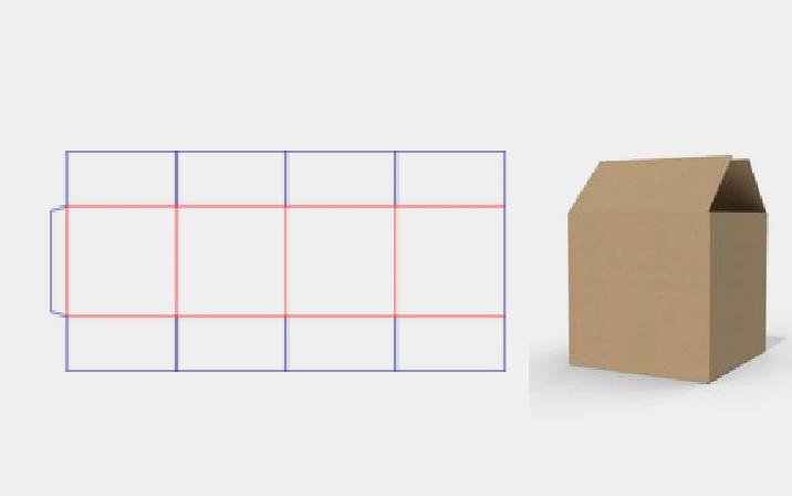 Shipping paper box