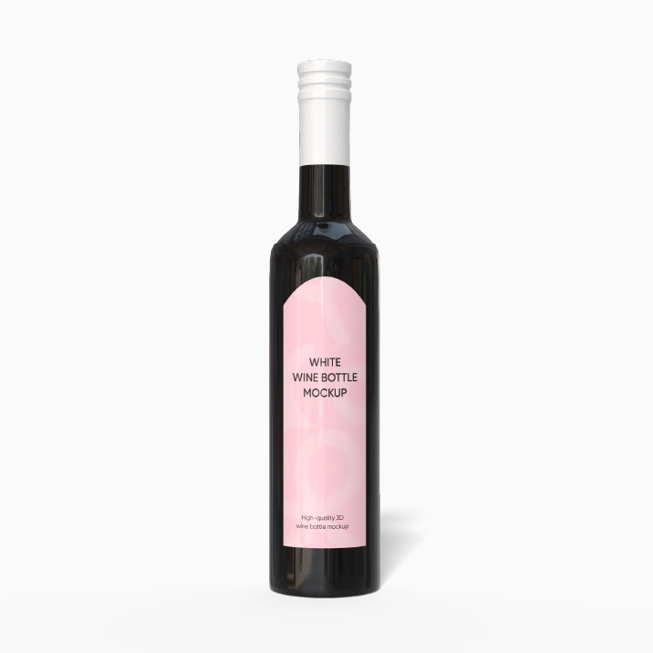Maqueta de botella de vino