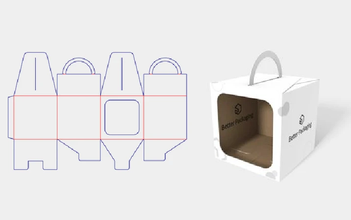 Lego cube box template