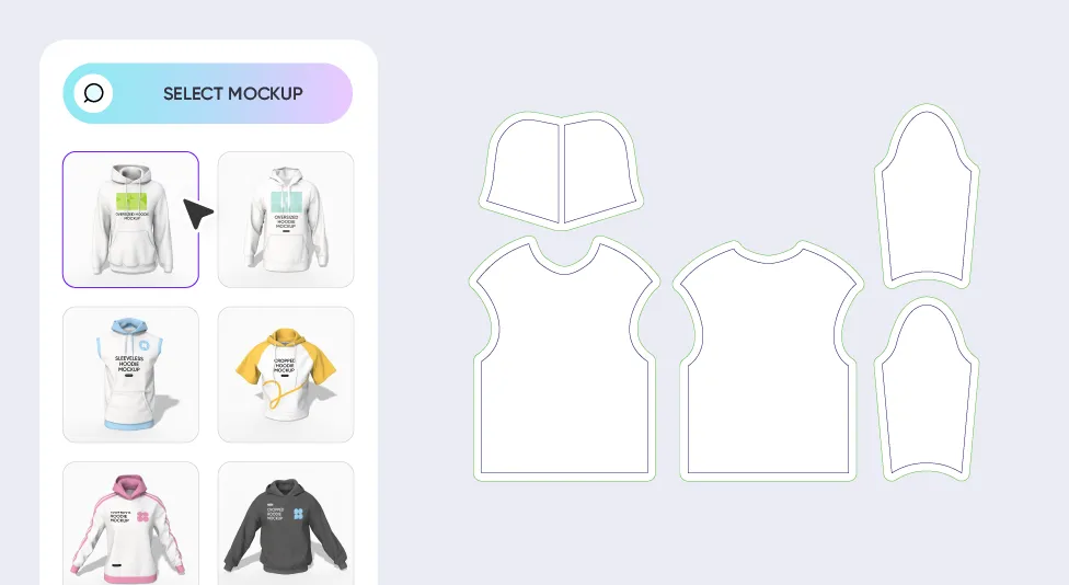 Step 1: Select your hoodie mockup