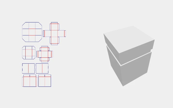 Cardboard shoulder box
