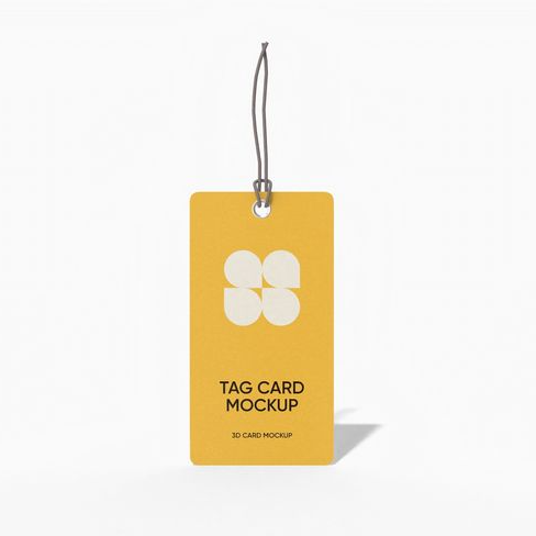 Hang tag mockup