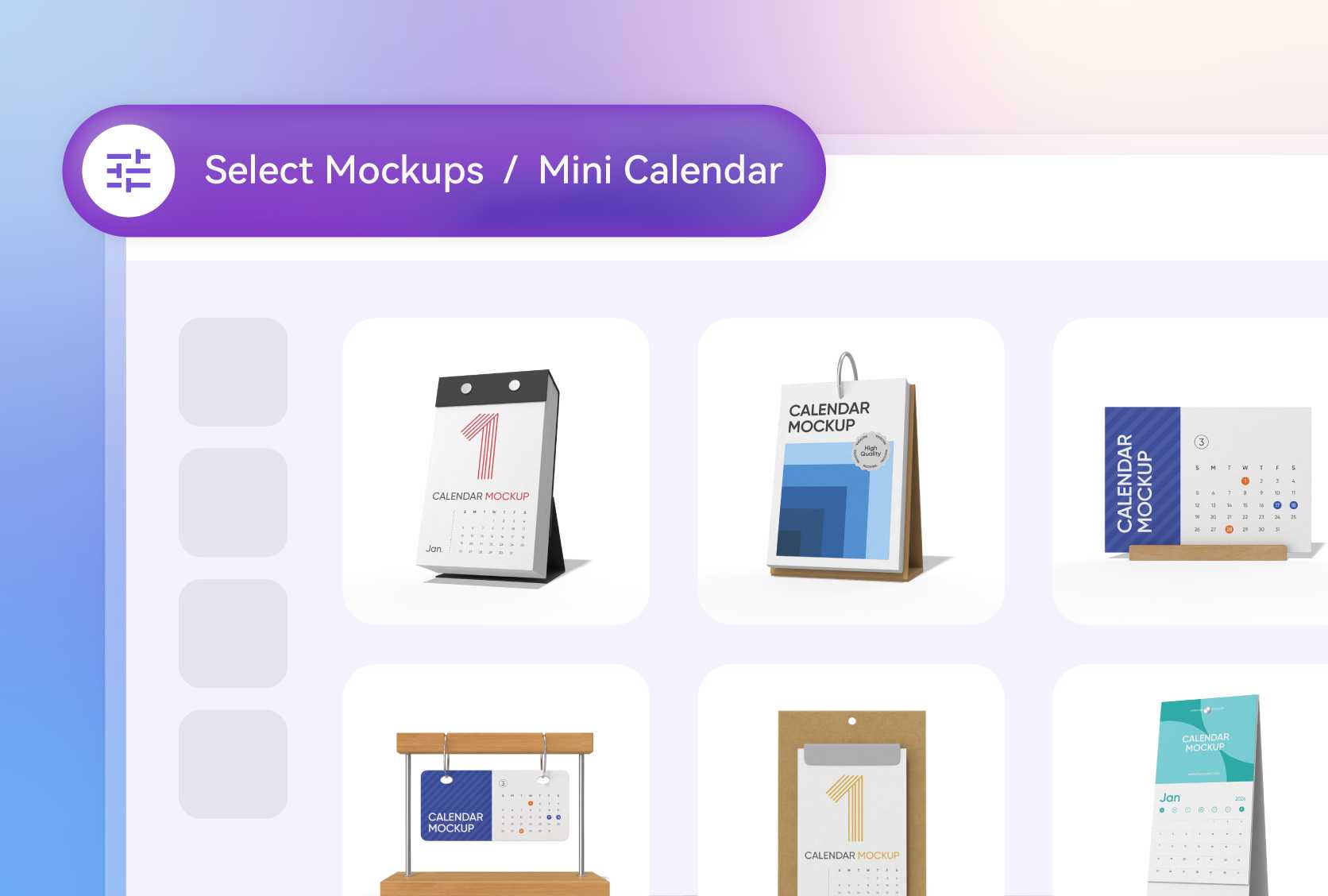 Different daily calendar styles for all purposes