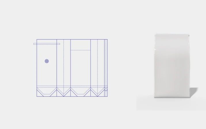 Stand up pet food packaging