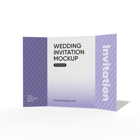 Mockup de brochure A5 de casamento