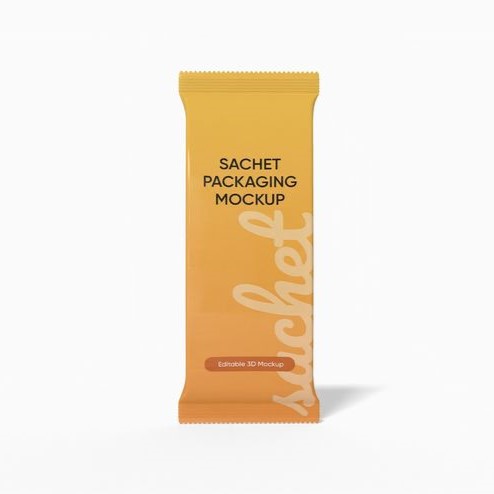 Chocolate bar packaging mockup