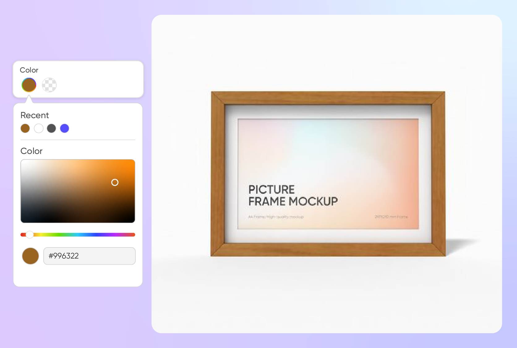 Let your color palette frame the feeling