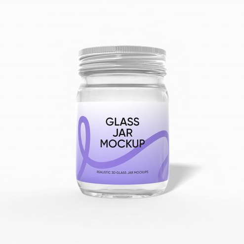 Custom honey jar mockup