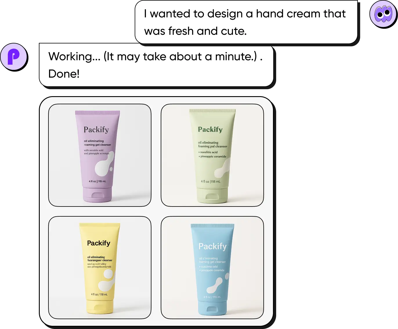 Prompt it, style your cosmetic packaging