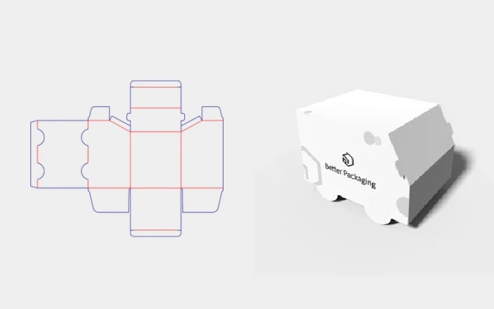 Polygonal box template