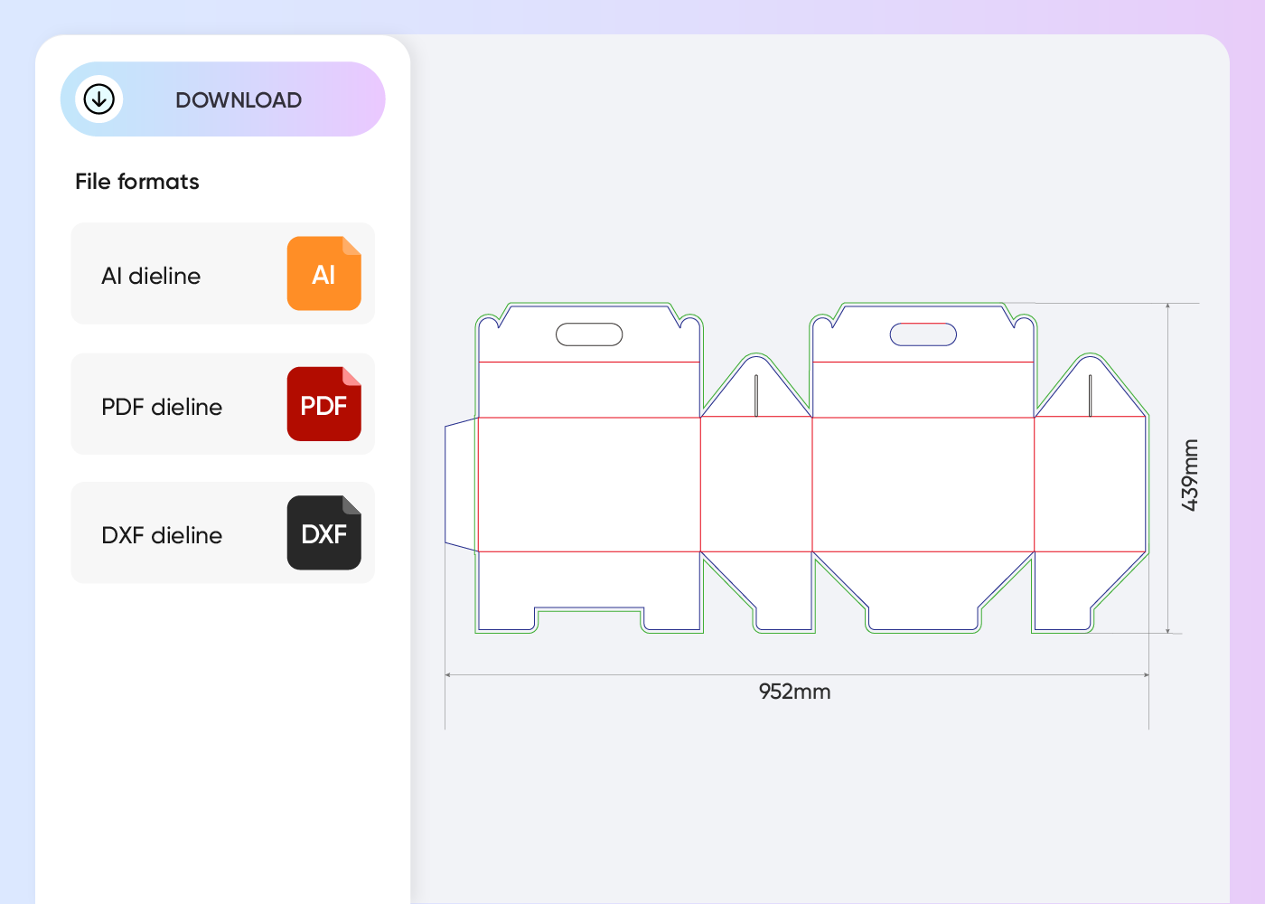 Download the polygonal box template