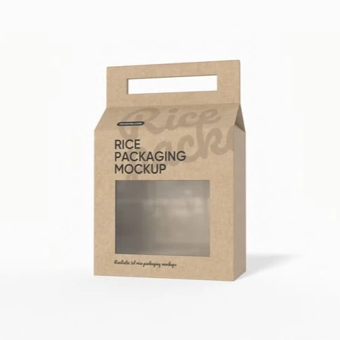 Rice packaging mockup