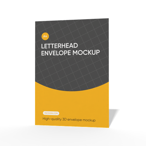 A4 envelope mockup