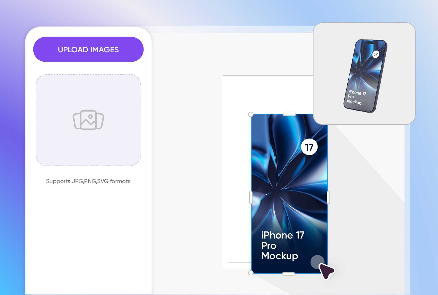 Realistic and vivid iPhone mockup