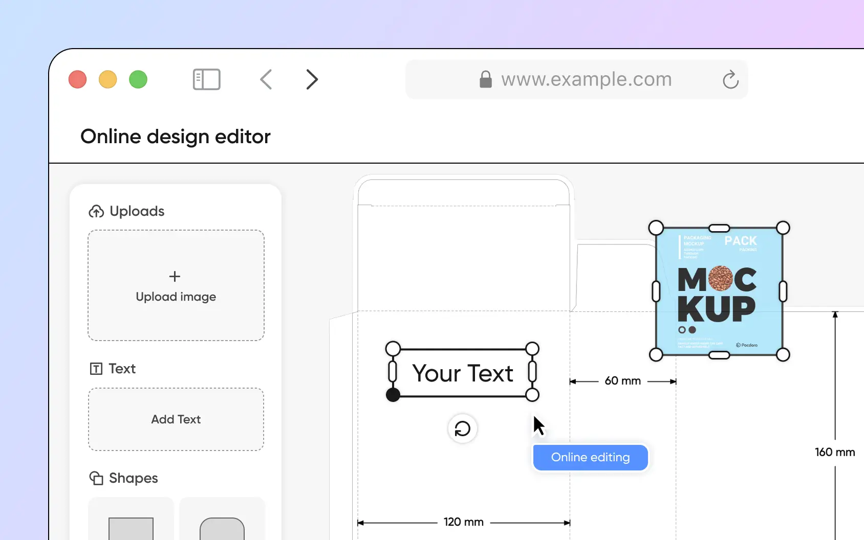 Online product design: design without limits