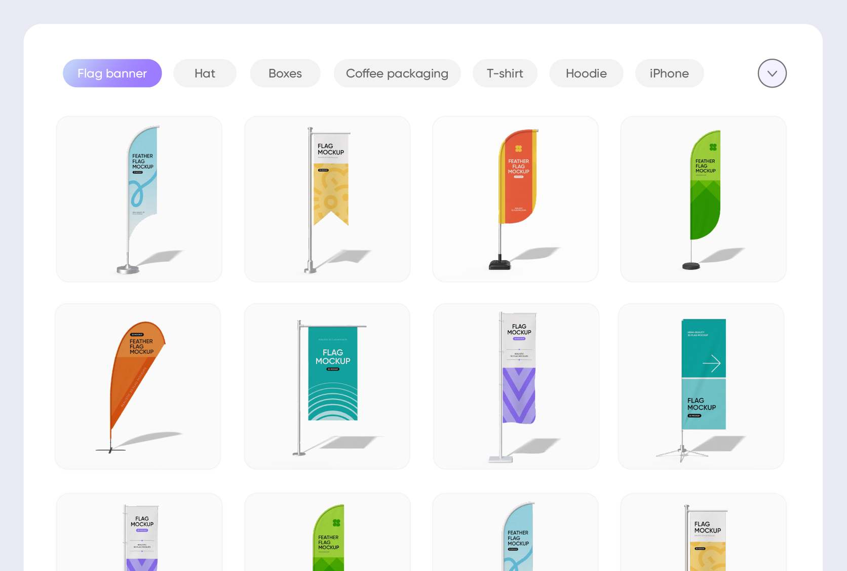 Master your flag banner mockup style