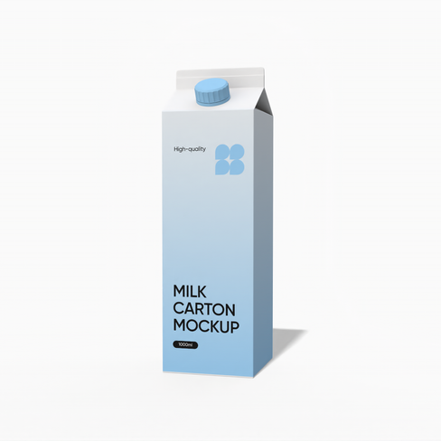 Maqueta de cartón de jugo de 1000ml