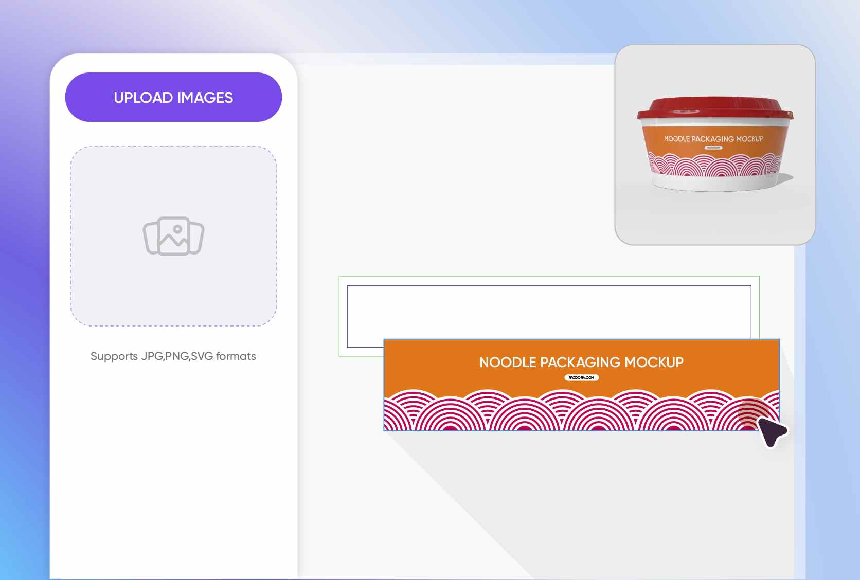 Quick customization with images and text