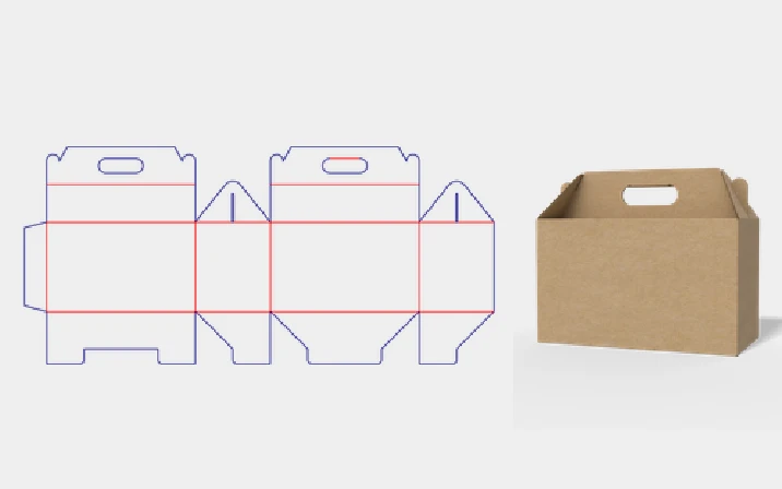 Handle paper box