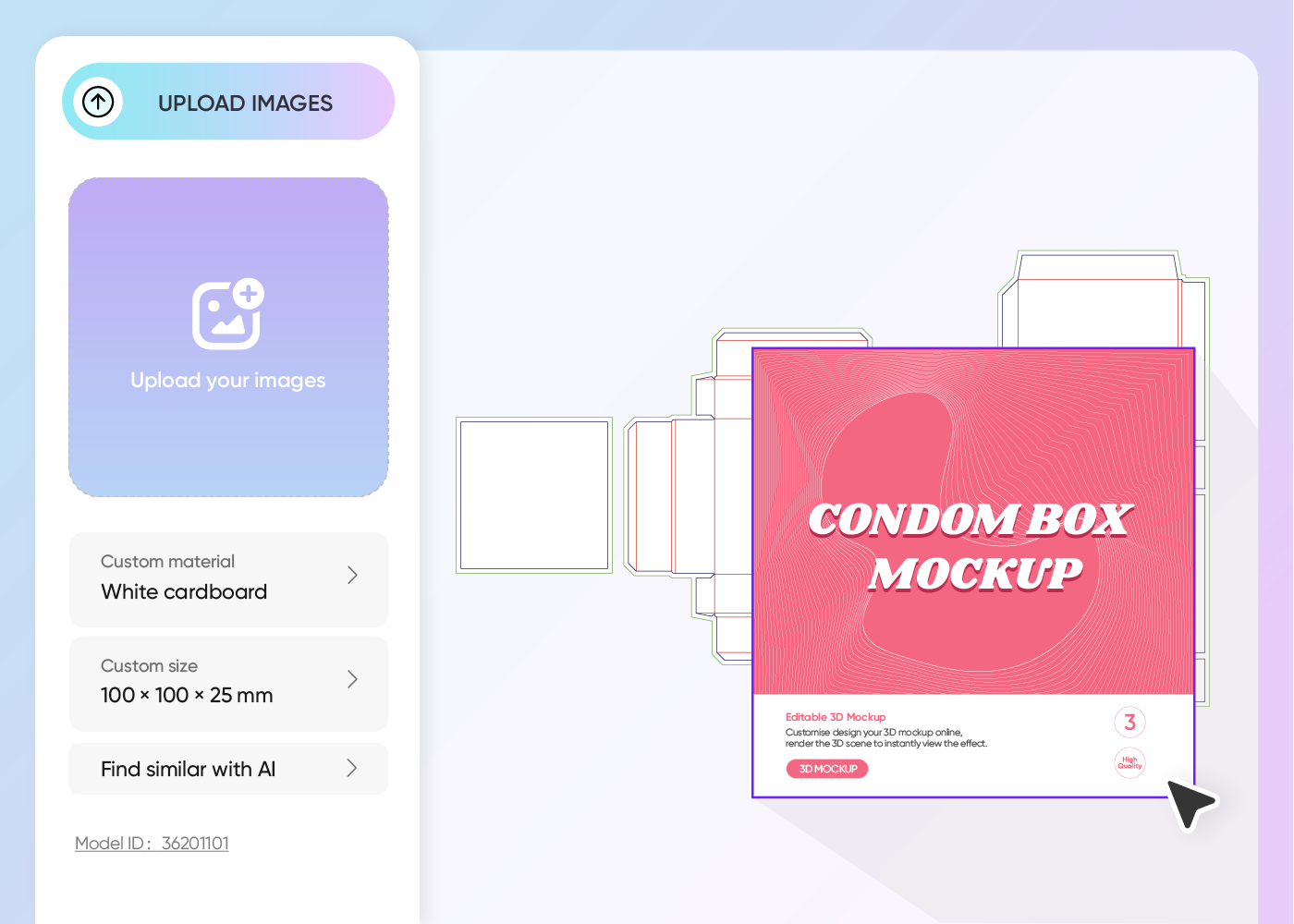 Step 2: Upload images and customize