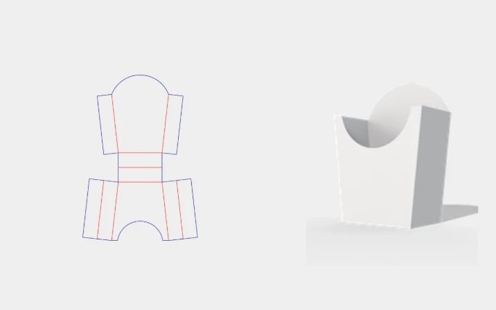French fry container