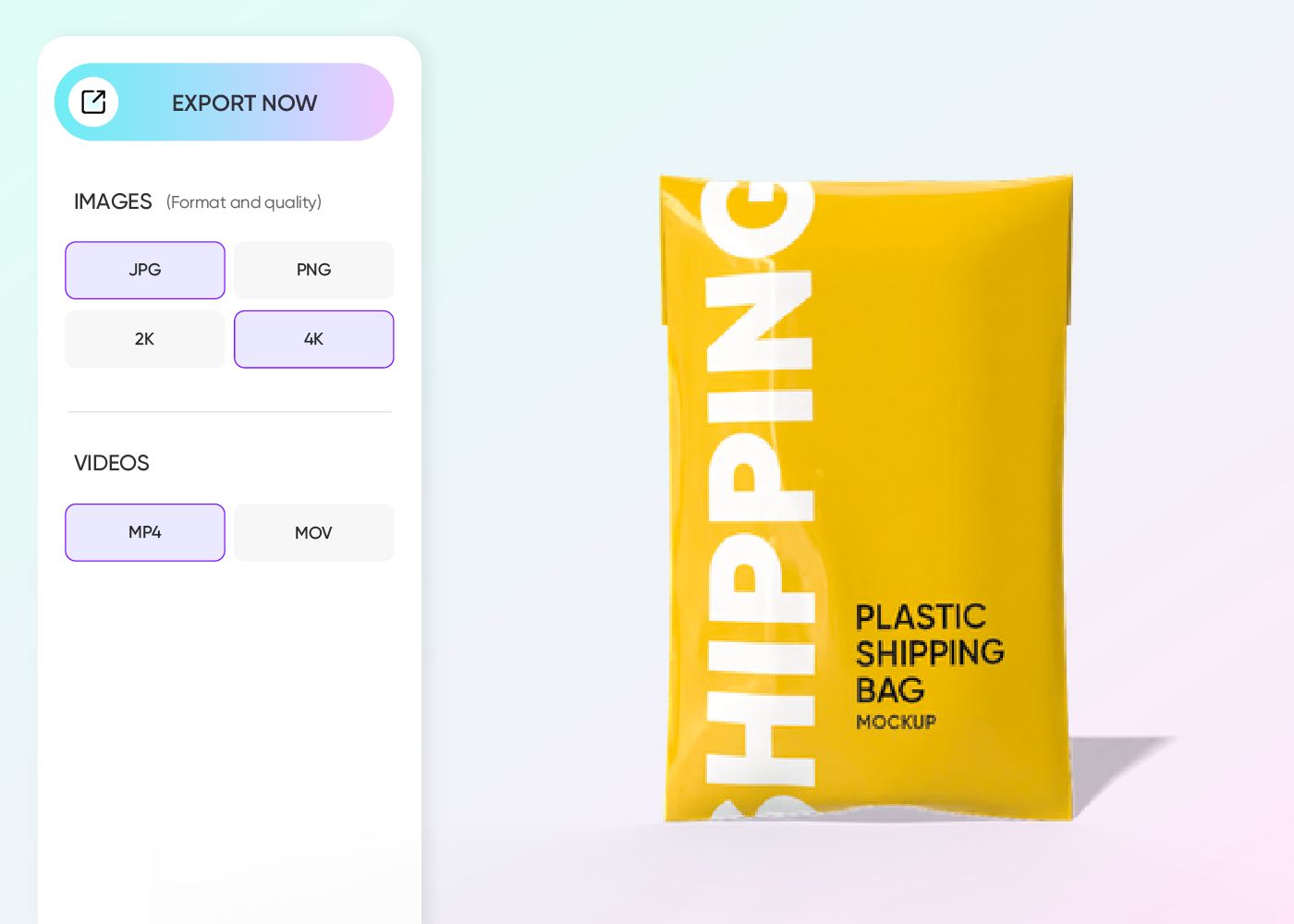 Step 3: Download your poly mailer design